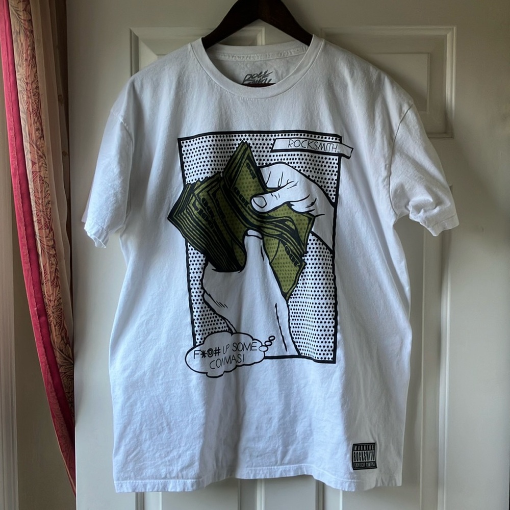 Rock Smith Men’s Graphic White T- Shirt